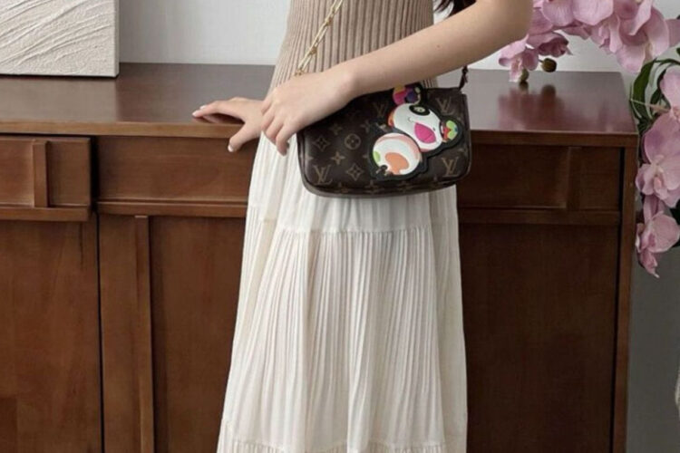 Túi LV x TM Pochette Accessoires Monogram Canvas M13440 Nâu