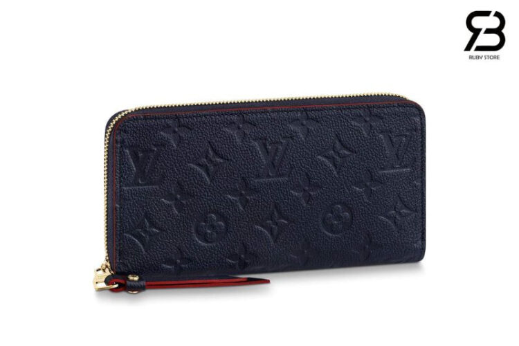 Ví LV Zippy Wallet Monogram Empreinte Leather Marine Rouge M62121