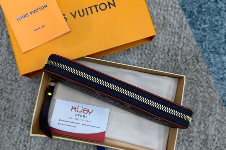 Ví LV Zippy Wallet Monogram Empreinte Leather Marine Rouge M62121