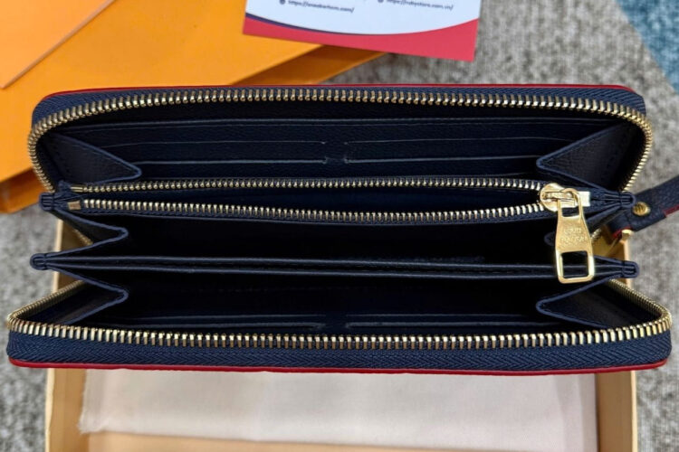 Ví LV Zippy Wallet Monogram Empreinte Leather Marine Rouge M62121