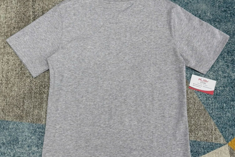 Áo LV Signature Patches T-Shirt Gray Melange Màu Xám