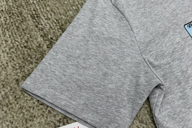 Áo LV Signature Patches T-Shirt Gray Melange Màu Xám