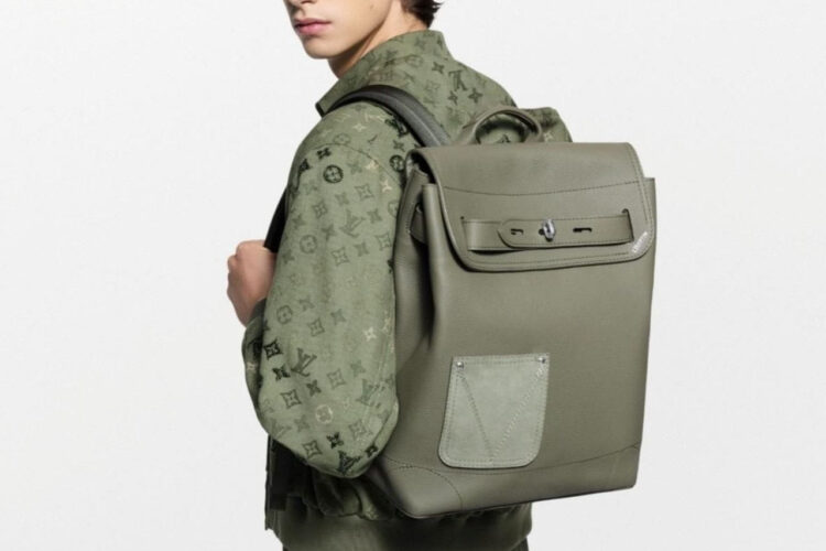 Ba Lô LV Touch Steamer Backpack H38 M26852 Khaki Green Màu Rêu