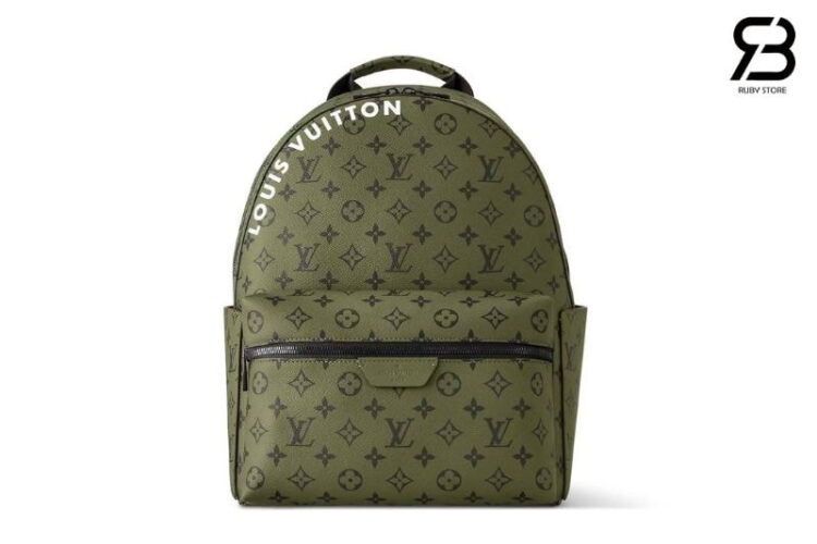 Balo LV Discovery Backpack PM M46802 Khaki Green Vermillion Red Màu Rêu
