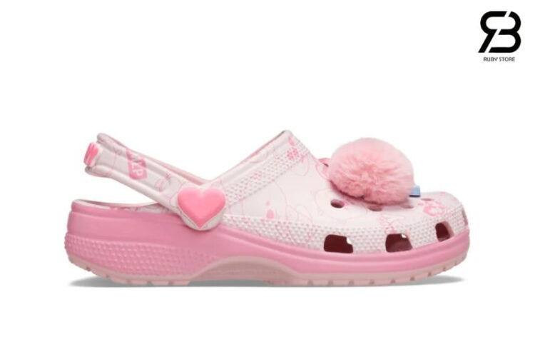 Dép Crocs Classic Loopy Clogs Pink Multi Màu Hồng