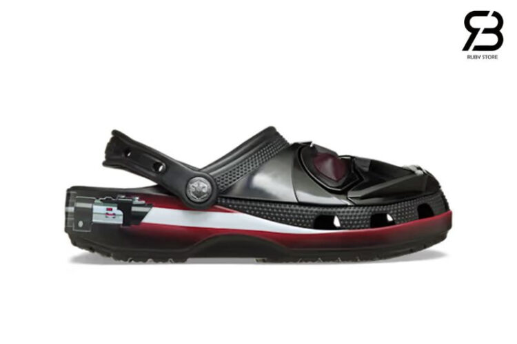 Dép Crocs Star Wars Darth Vader Classic Clog Black Red Đen Đỏ