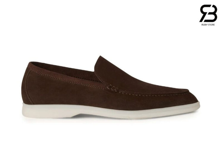 Giày Loro Piana Summer Walk Chocolate Màu Nâu Best Da Ý