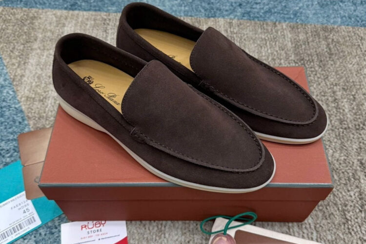 Giày Loro Piana Summer Walk Chocolate Màu Nâu Best Da Ý