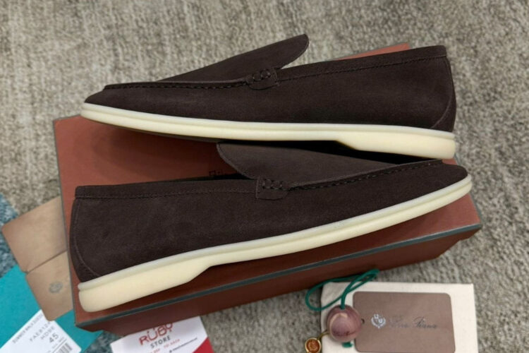 Giày Loro Piana Summer Walk Chocolate Màu Nâu Best Da Ý