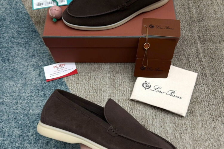 Giày Loro Piana Summer Walk Chocolate Màu Nâu Best Da Ý