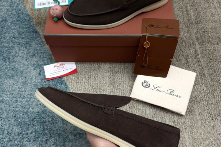 Giày Loro Piana Summer Walk Chocolate Màu Nâu Best Da Ý