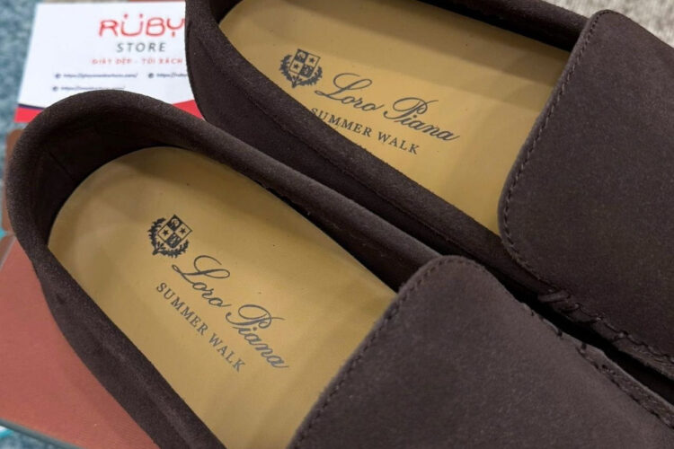 Giày Loro Piana Summer Walk Chocolate Màu Nâu Best Da Ý