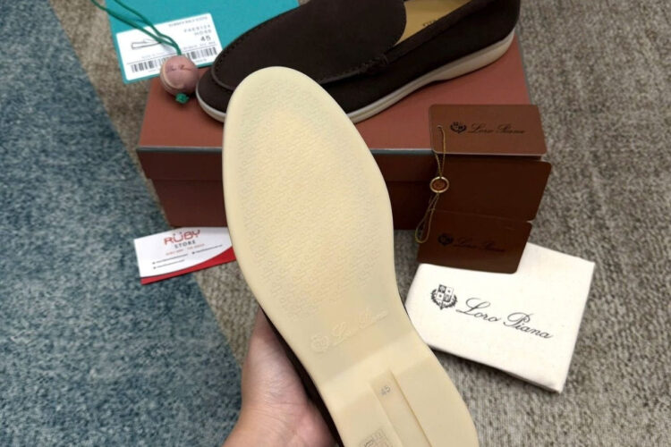 Giày Loro Piana Summer Walk Chocolate Màu Nâu Best Da Ý