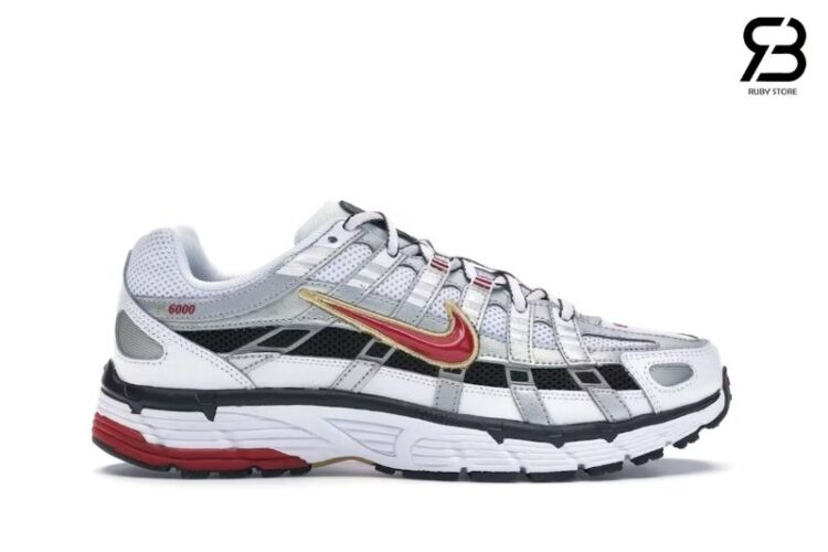 Giày Nike P-6000 White Gold Red Trắng Vàng Đỏ