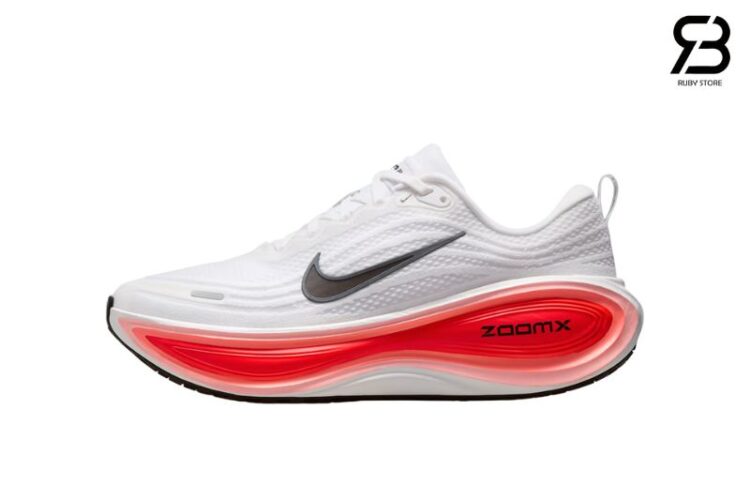Giày Nike Vomero Plus White Bright Crimson Màu Trắng Cam