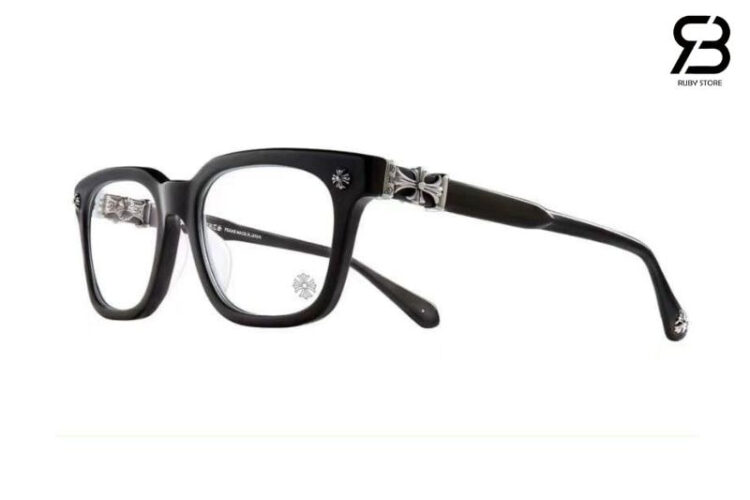 Mắt Kính Chrome Hearts Cox Ucker Black Silver Đen Bạc