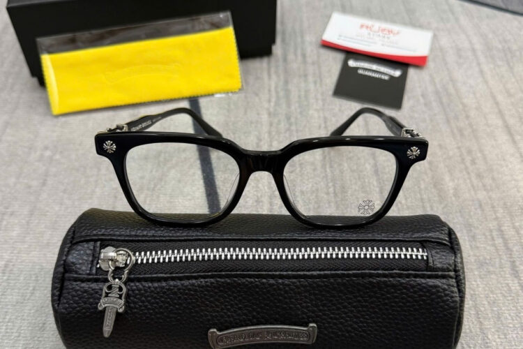 Mắt Kính Chrome Hearts Cox Ucker Black Silver đen bạc