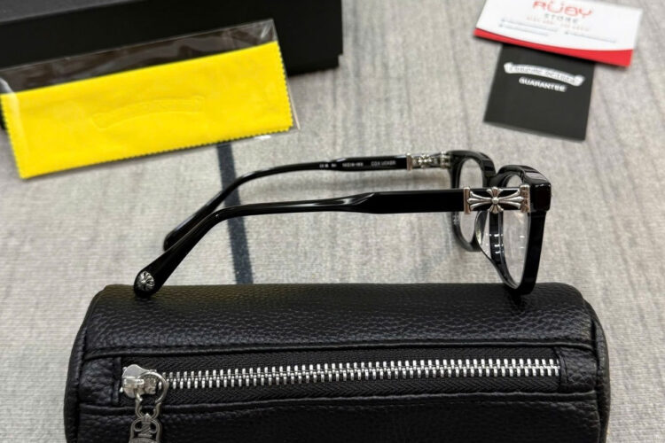 Mắt Kính Chrome Hearts Cox Ucker Black Silver đen bạc