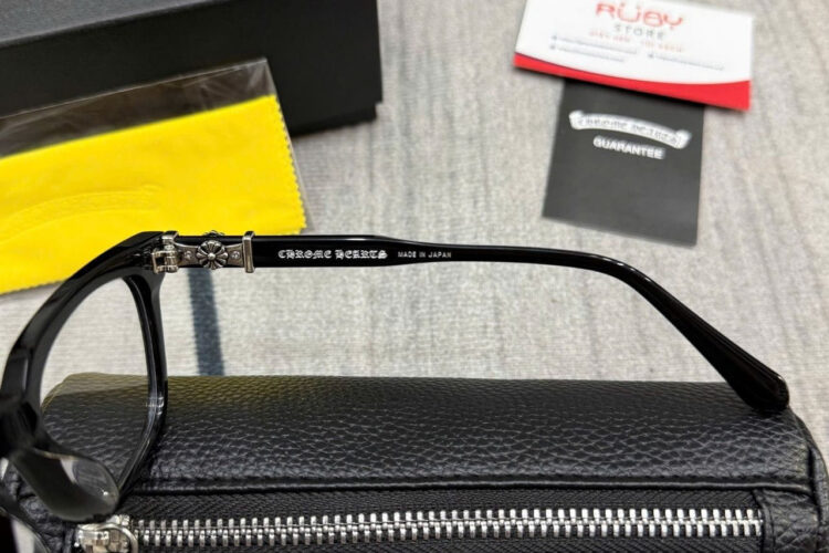 Mắt Kính Chrome Hearts Cox Ucker Black Silver đen bạc