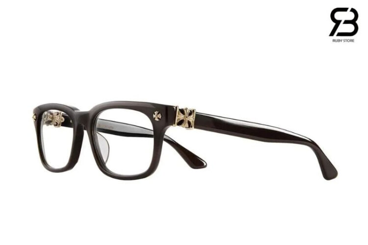 Mắt Kính Chrome Hearts Vagilante CLB Đen Vàng