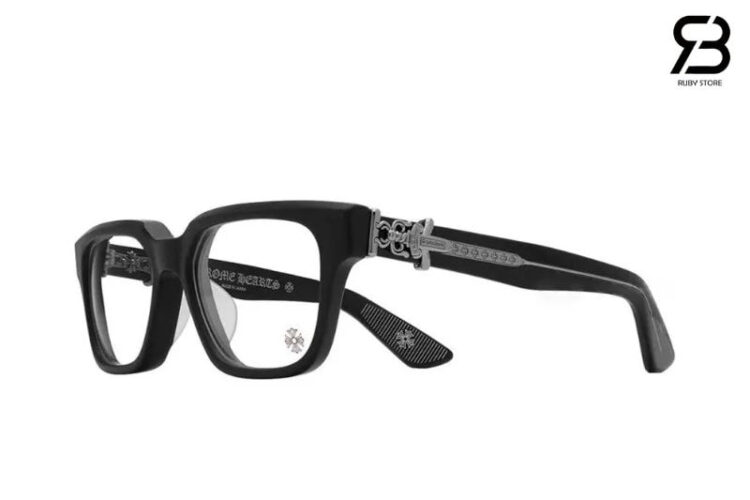 Mắt Kính Chrome Hearts Vagillionaire II Crys CRYS Màu Đen