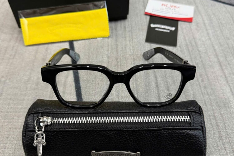 Mắt Kính Chrome Hearts Vagillionaire II Crys Màu đen