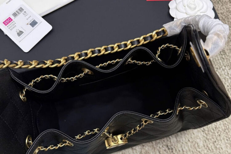 Túi CN 25 Small Handbag Black Caviar GHW Size 30 Màu đen
