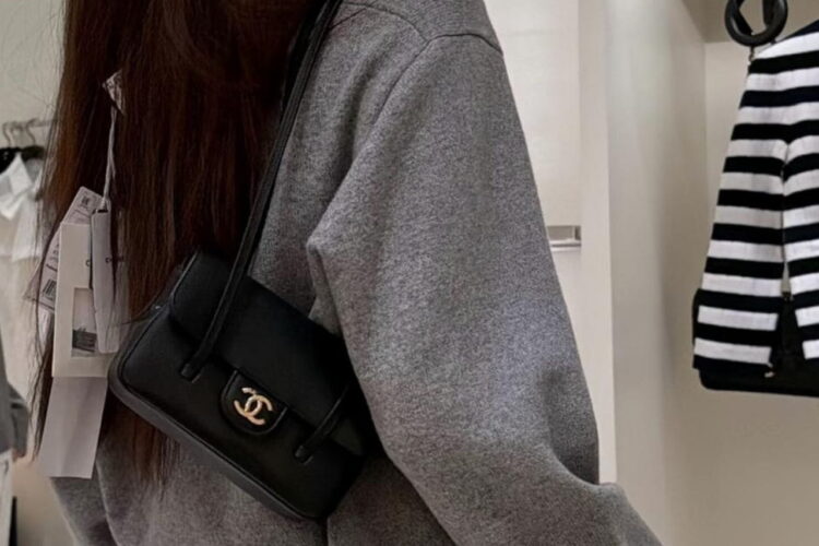Túi CN 6P Preppy Coco Clutch Shoulder Bag Black Caviar GHW Màu Đen