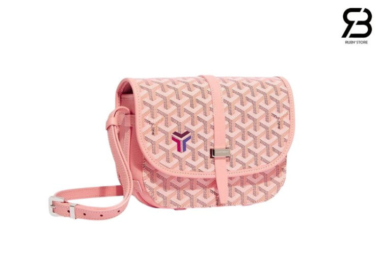Túi Goyard Belvedere PM Pink Goyadine Canvas Màu Hồng