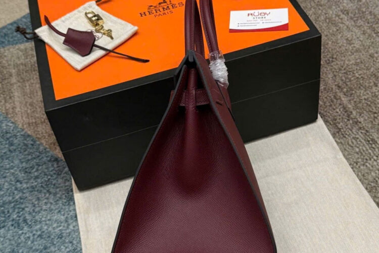 Túi Hermes Birkin Sellier 30 Rouge H Madame Burgundy Màu đỏ