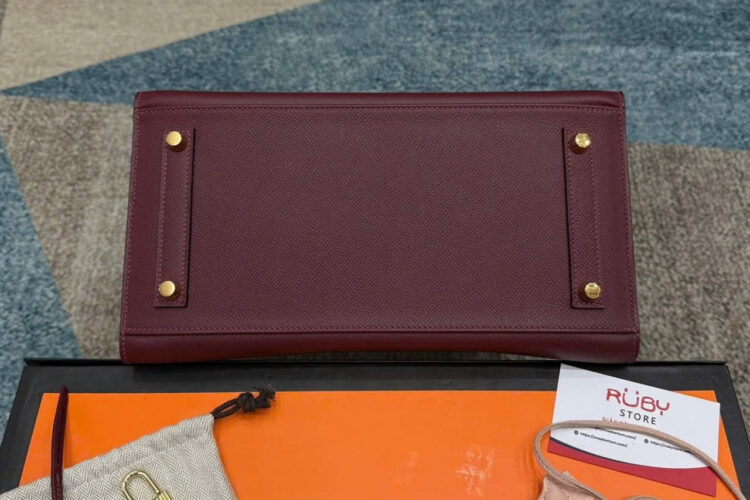 Túi Hermes Birkin Sellier 30 Rouge H Madame Burgundy Màu đỏ