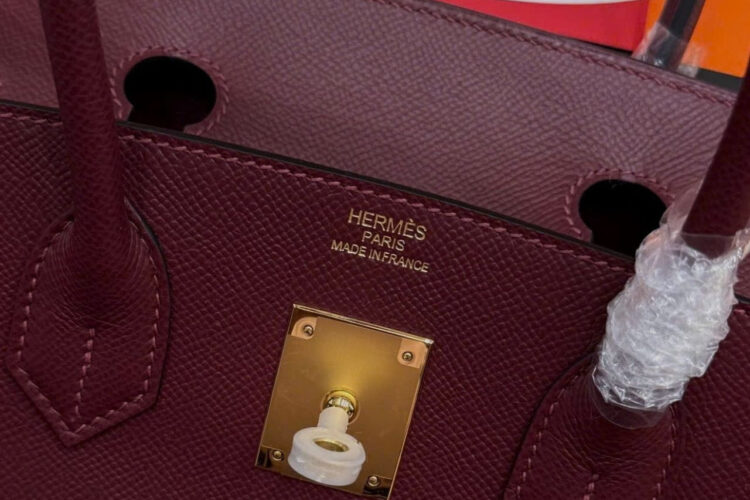 Túi Hermes Birkin Sellier 30 Rouge H Madame Burgundy Màu đỏ