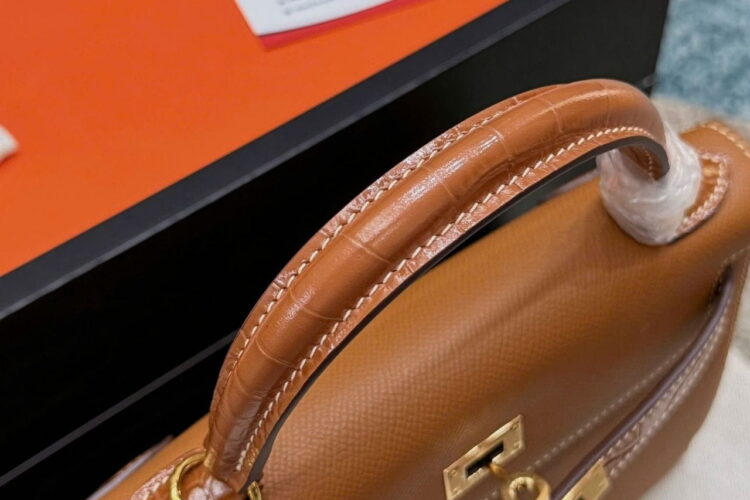Túi Hermes Kelly 25 Touch Gold Madame Crocodile GHW Nâu Best Sale