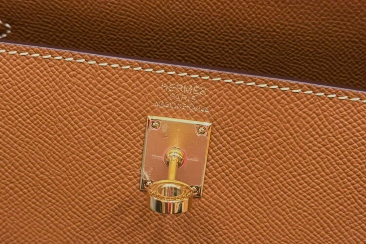 Túi Hermes Kelly 25 Touch Gold Madame Crocodile GHW Nâu Best Sale