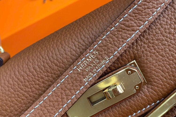 Túi Hermes Kelly 28 Retourne Gold Togo GHW Da Nhập Khâu Tay