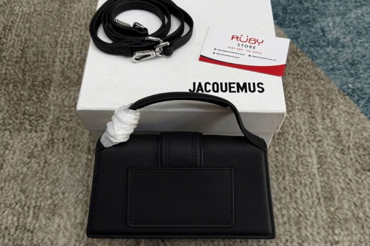Túi Jacquemus Le Bambino Black SHW Size 17 Đen Khóa Bạc