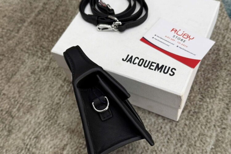 Túi Jacquemus Le Bambino Black SHW Size 17 Đen Khóa Bạc