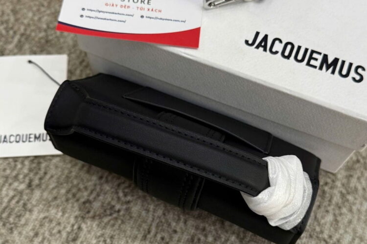 Túi Jacquemus Le Bambino Black SHW Size 17 Đen Khóa Bạc