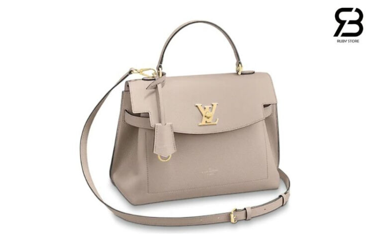 Túi LV Lockme Ever MM Greige Calfskin Leather M56094 Màu Be