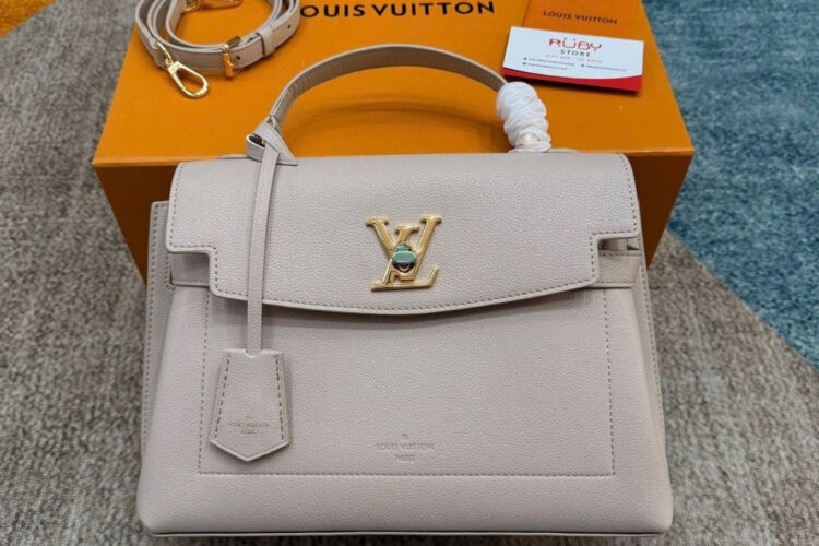 Túi LV Lockme Ever MM Greige Calfskin Leather M56094 Màu Be
