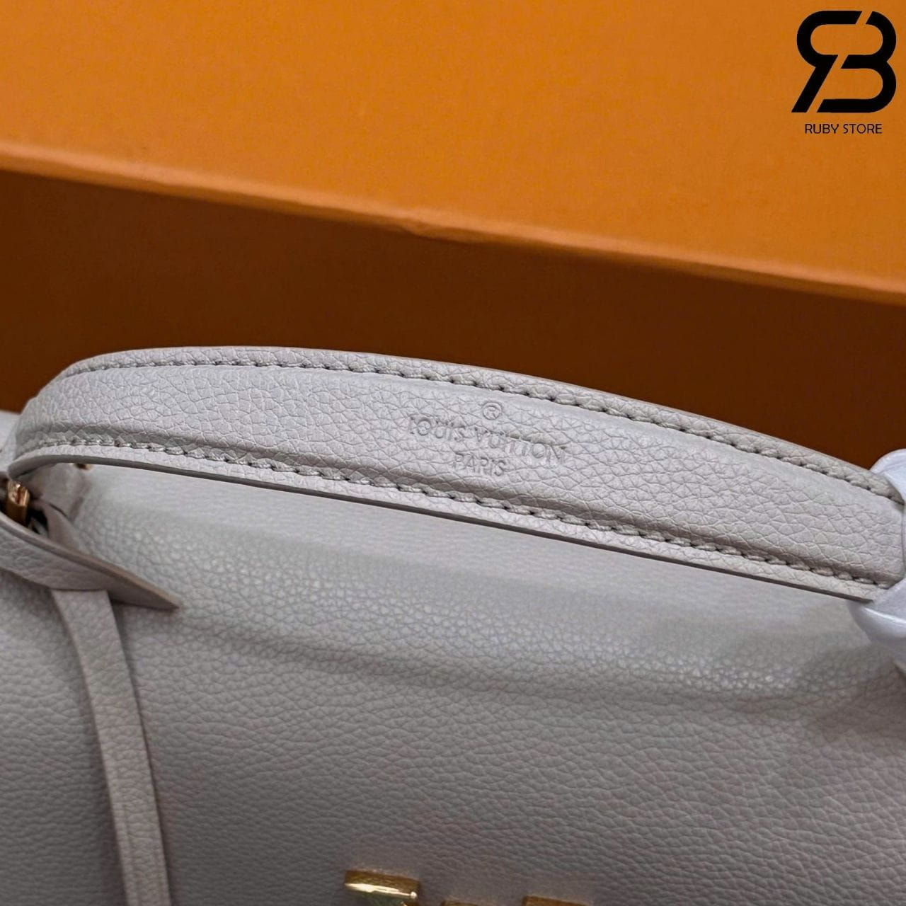Túi LV Lockme Ever MM Greige Calfskin Leather M56094 Màu Be