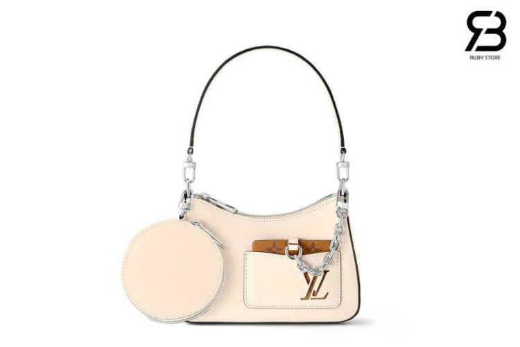Túi LV Marellini Quartz White EPI M20999 Màu Trắng Kem