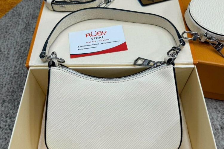 Túi LV Marellini Quartz White EPI M20999 Màu Trắng Kem