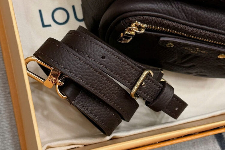 Túi LV Mini Bumbag Monogram Empreinte Leather Chocolate Nâu
