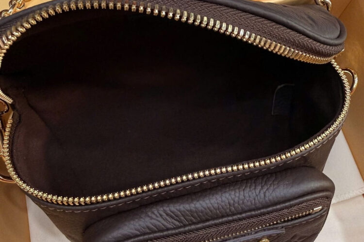 Túi LV Mini Bumbag Monogram Empreinte Leather Chocolate Nâu