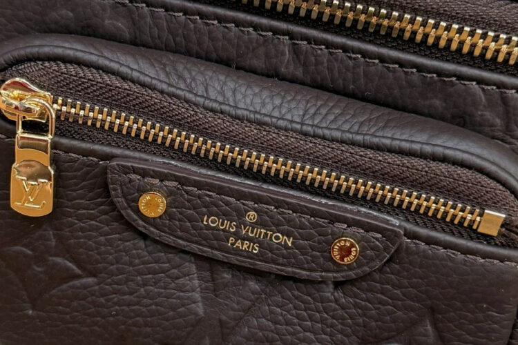 Túi LV Mini Bumbag Monogram Empreinte Leather Chocolate Nâu