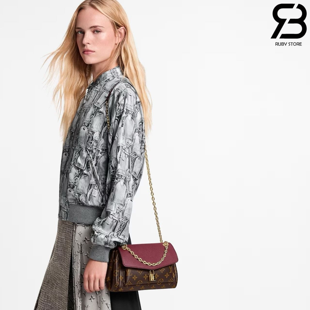 Túi LV Saint Germain BB Monogram Wine M27067 Nâu Đỏ