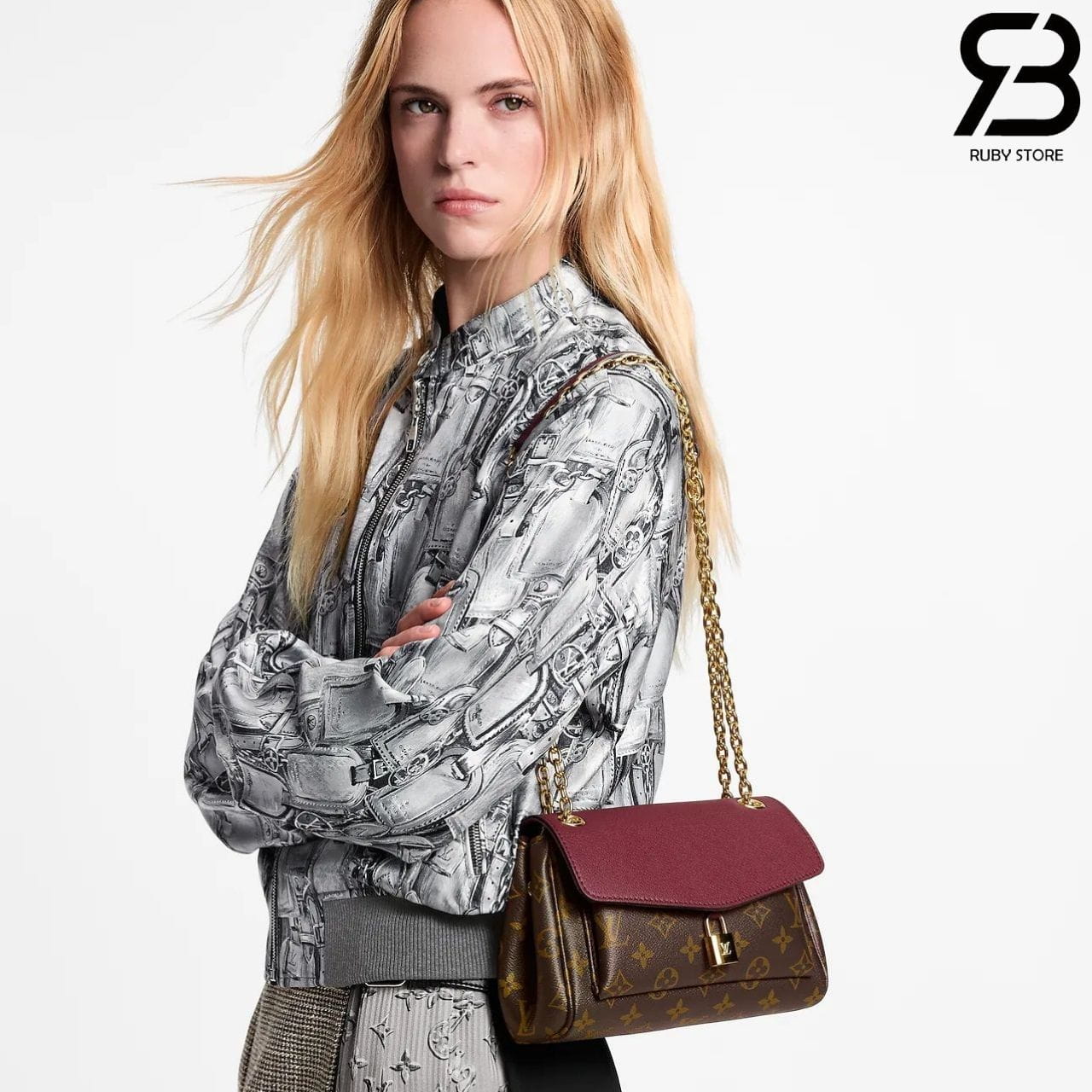 Túi LV Saint Germain BB Monogram Wine M27067 Nâu Đỏ