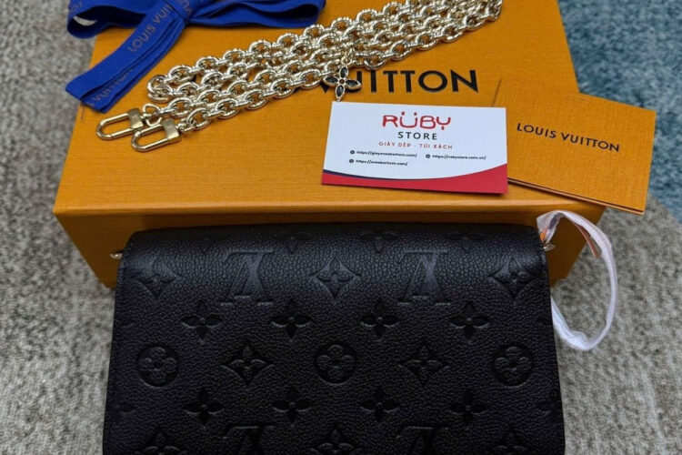 Túi LV Wallet On Chain Métis Black Monogram Empreinte M82637 Đen