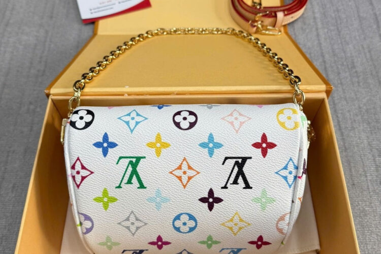 Túi LV x Murakami Mini Bumbag Multicolor White Monogram Canvas Trắng